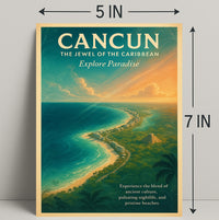 Cancun The Jewel of the Caribbean Poster PosterGoat