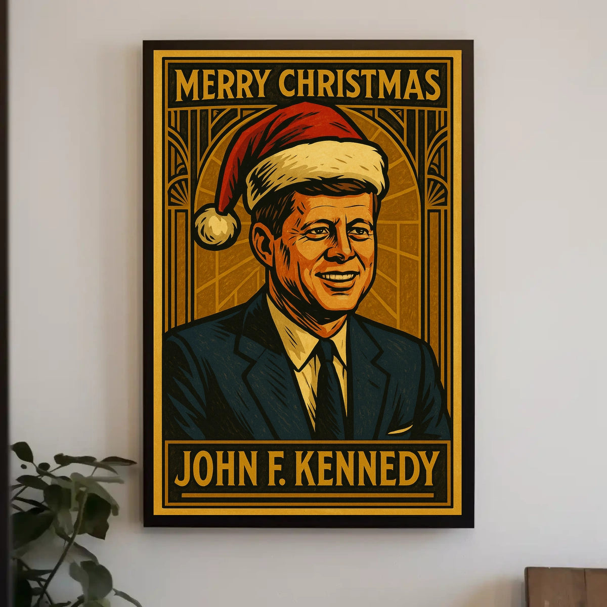 John F. Kennedy Merry Christmas Poster