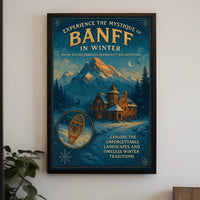 Experience the Mystique of Banff in Winter Poster