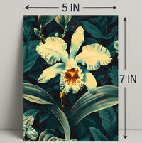 Enchanting Orchid Illustration William Morris Art Poster