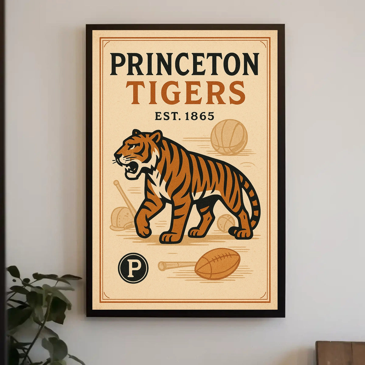 Princeton Tigers Est. 1865 Poster
