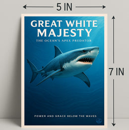 Great White Majesty Poster PosterGoat