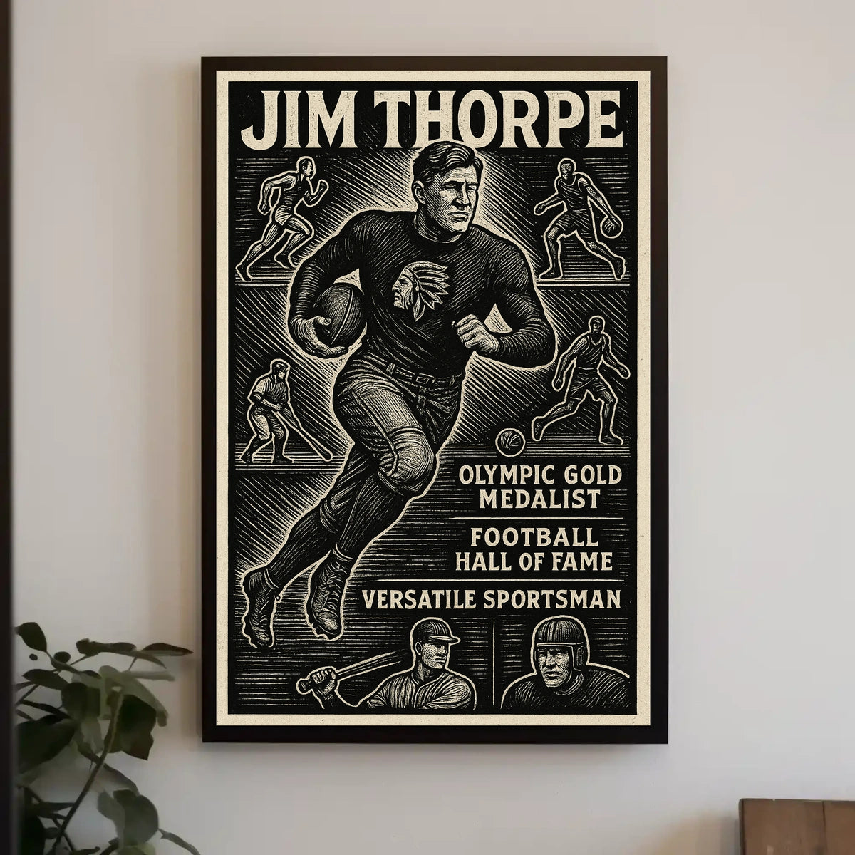 Legendary Athlete Celebration Poster