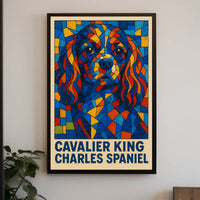 Cavalier King Charles Spaniel Art Poster
