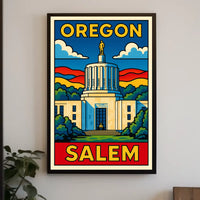 Salem Oregon State Capitol Poster