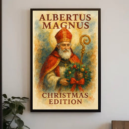 Albertus Magnus Christmas Historical Cultural Poster