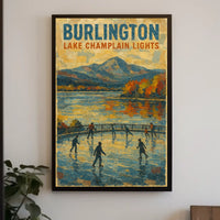 Burlington Lake Champlain Lights Poster