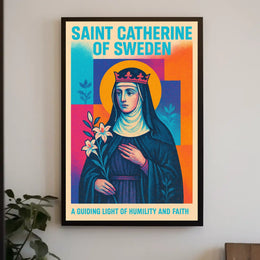 Saint Catherine of Sweden Poster