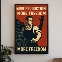 More Production, More Freedom Poster