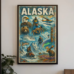Discover Alaska Poster