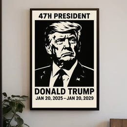 Donald Trump 47th President Poster