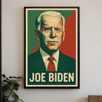 Joe Biden Patriotic Political Leadership Retro Style Poster
