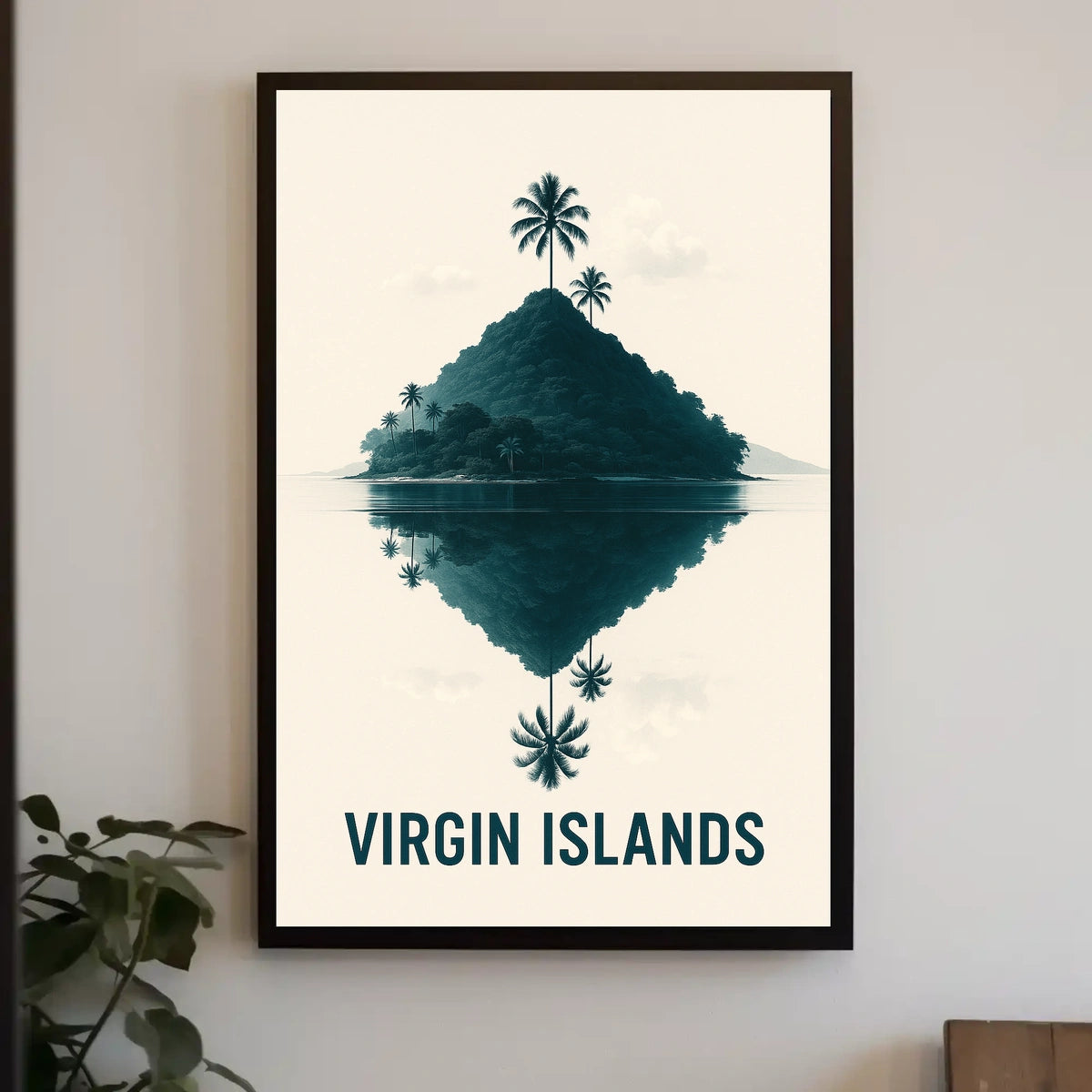 Tranquil Reflections Of The Virgin Poster