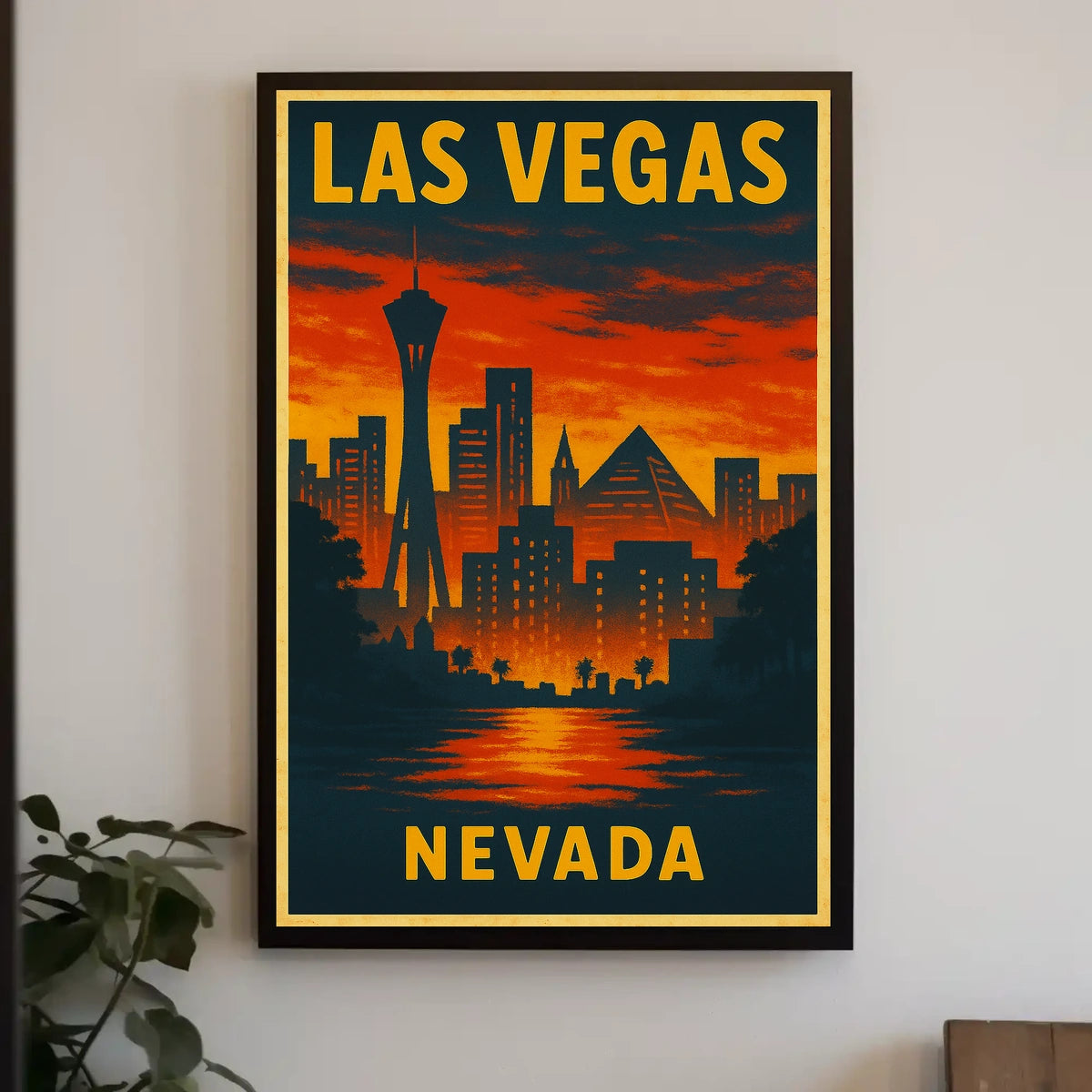 Las Vegas Skyline Sunset Wanderlust Photography Poster