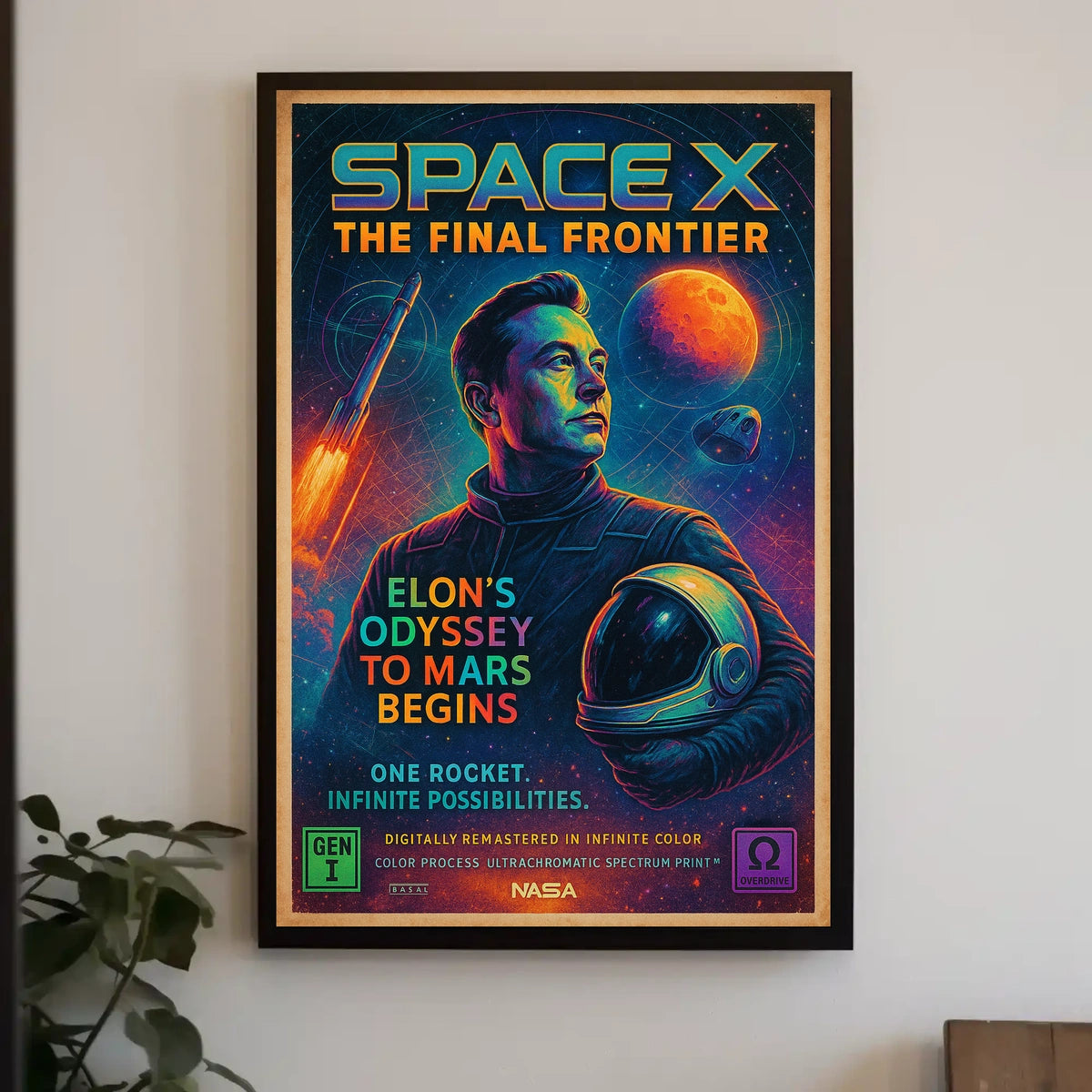 Spacex The Final Frontier Poster