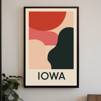 Abstract Iowa Poster