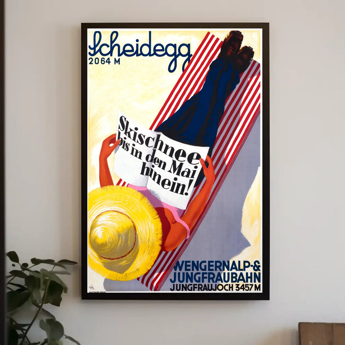Scheidegg Ski Resort Promotion Poster