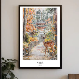 Serene Nara Autumn: Cultural or Heritage Poster PosterGoat