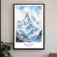 Mount Everest Adventure Art Travel Poster PosterGoat