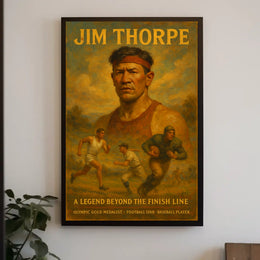 Jim Thorpe Legendary Athlete Poster