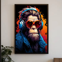 Funky Monkey Vibes Poster
