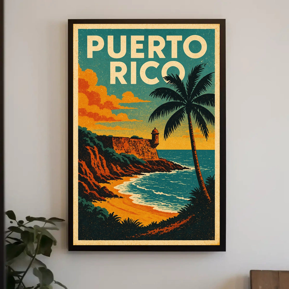 Puerto Rico Travel Poster