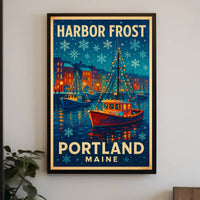 Harbor Frost Portland, Maine Poster