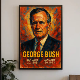 George Bush Presidential Term Poster