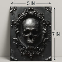 Gothic Skull Emblem Poster