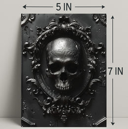 Gothic Skull Emblem Poster