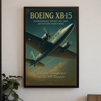 Boeing XB-15 Vintage Aviation Poster Art Print