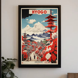 Traditional Japanese Scene Travel Poster