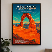 Discover The Arches An Otherworldly Poster