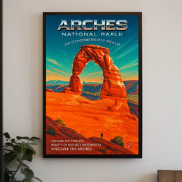 Discover The Arches An Otherworldly Poster