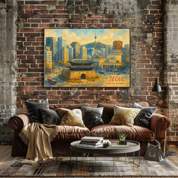Seoul Cityscape Poster