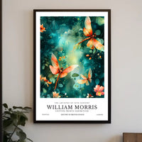 William Morris Inspired Art Nouveau Floral Artistic Poster