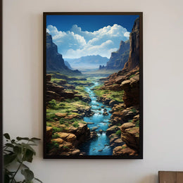 Majestic Canyon Landscape Poster