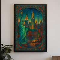 New York City Dreams Poster Wall Art For NYC Lovers