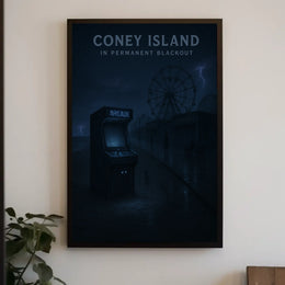 Coney Island In Permanent Blackout Poster