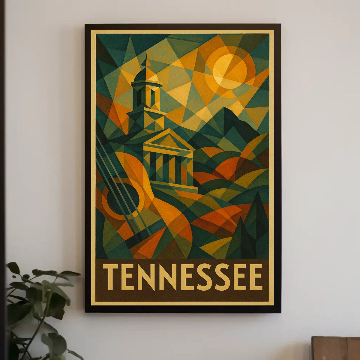 Tennessee A Geometric Tribute Poster