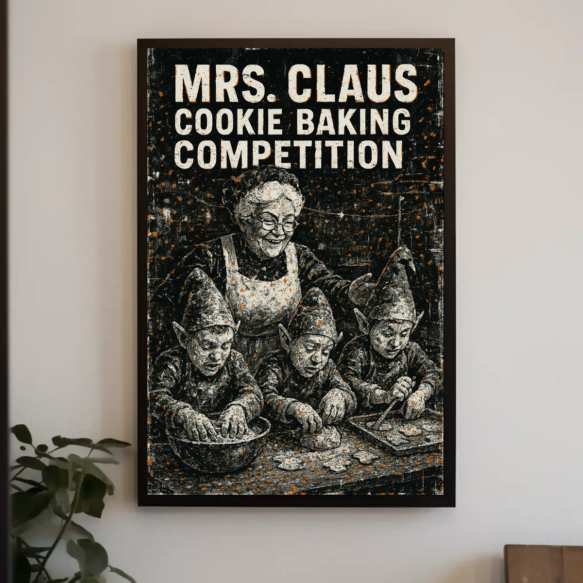 Mrs. Claus Cookie Baking Competition Poster