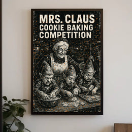 Mrs. Claus Cookie Baking Competition Poster