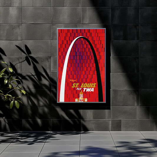 St. Louis TWA Travel Poster