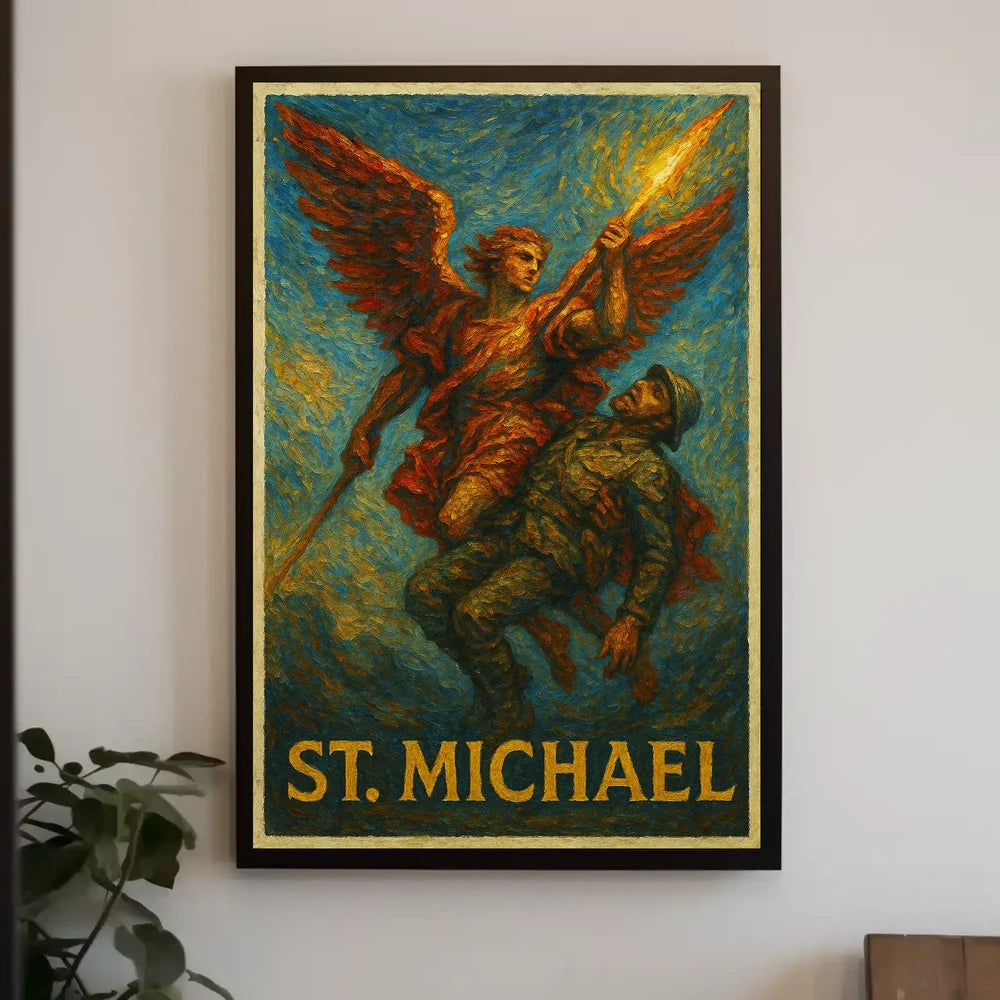 St. Michael Archangel Valor and Protection Poster