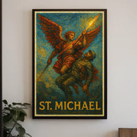 St. Michael Archangel Valor and Protection Poster