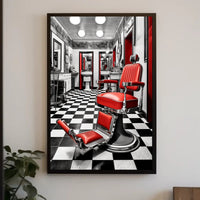 Retro Barber Shop Vibes Poster