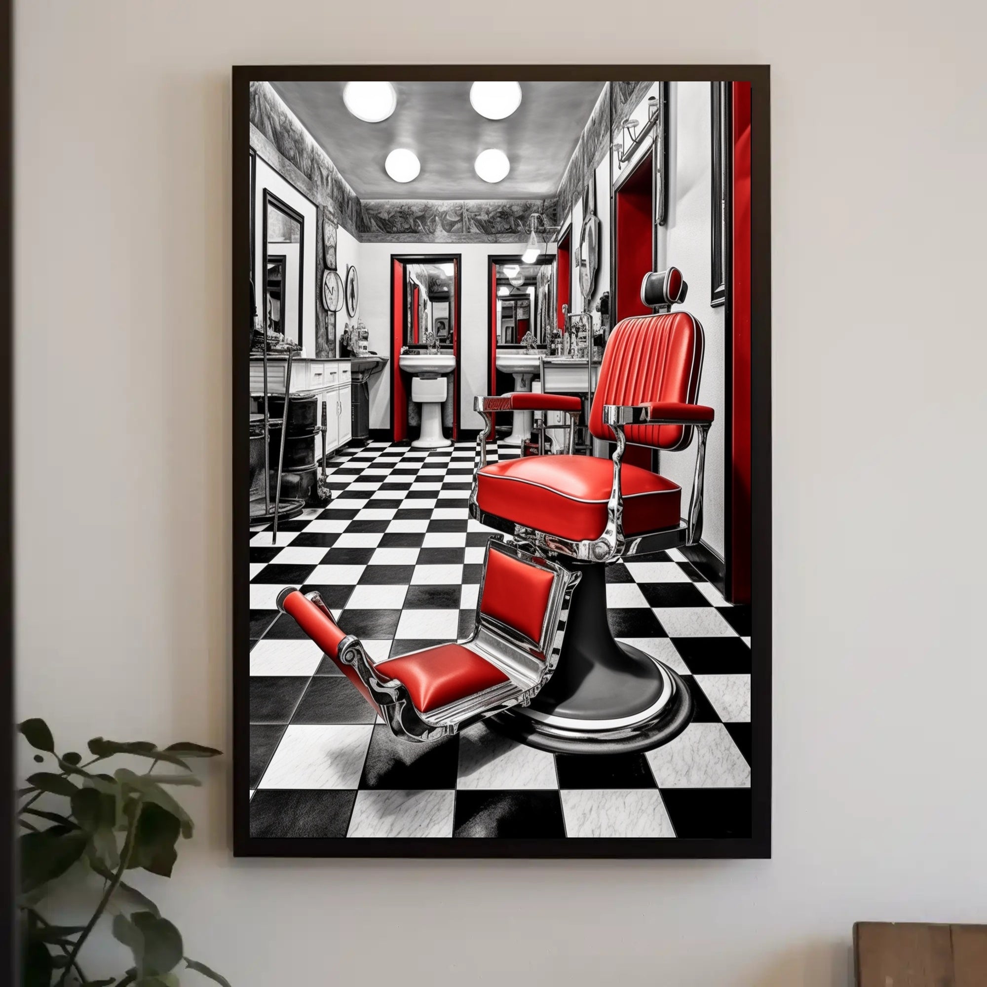 Retro Barber Shop Vibes Poster