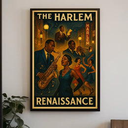 Harlem Renaissance Music and Culture Poster - Cultural or Heritage Poster