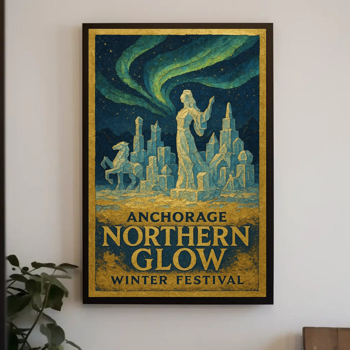 Anchorage Northern Glow Winter Festival Poster