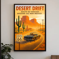 Desert Drift Route 66 Adventure Poster